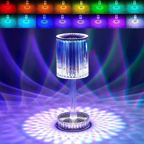 Rgb Crystal Touch Table Lamp